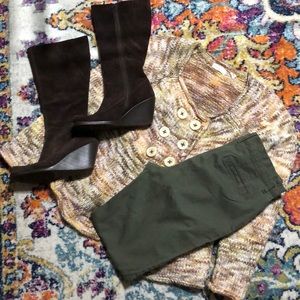 🎈Gloria Vanderbilt Army Green High Rise Skinny Trouser